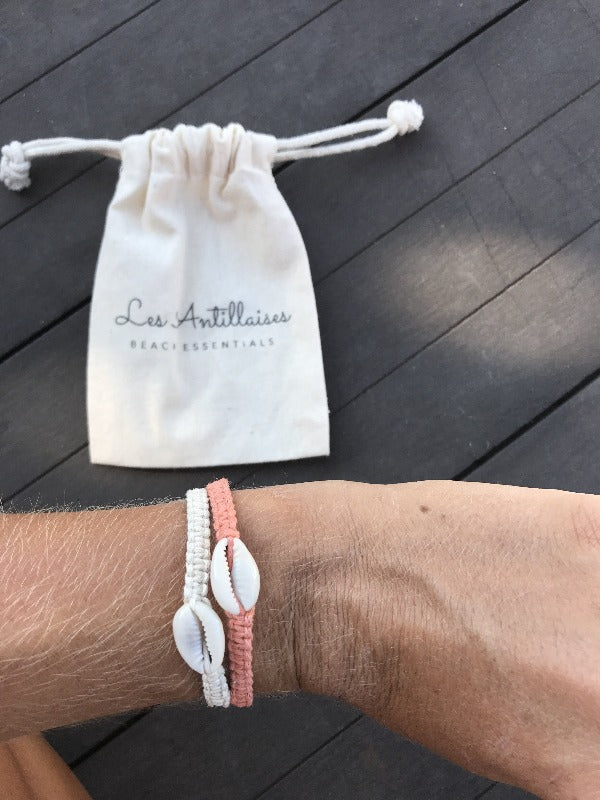 Bracelet coquillage | Shell corail